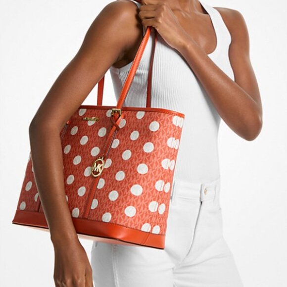 NEW Michael Kors Large Signature Logo Carryall Tote Bag - NWT - Picture 3 of 3